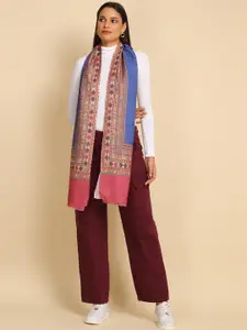 WEAVERS VILLA Ethnic Motifs Printed Woollen Scarf
