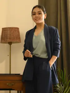 Saltpetre Single-Breasted Comfort-Fit Casual Blazer