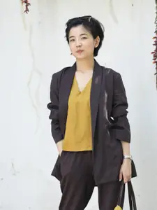 Saltpetre Single-Breasted Comfort-Fit Casual Blazer