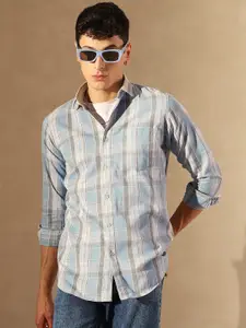 DENNISON Smart Tartan Checks Casual Shirt