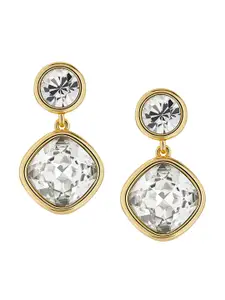 Ted Baker Crystals Studded Contemporary Drop Earrings