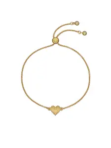 Ted Baker Gold Linear Heart Linria Wraparound Bracelet