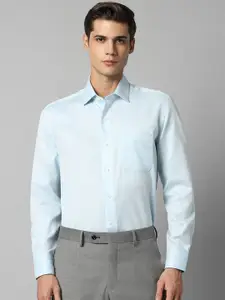 Luxure by Louis Philippe Spread Collar Slim Fit Opaque Formal Shirt