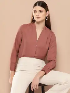 her by invictus Solid Shirt Style Top