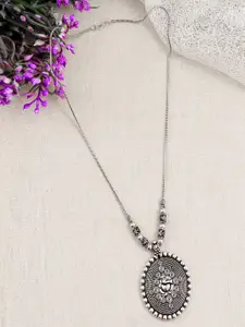 UNIVERSITY TRENDZ Silver-Plated Oxidised Necklace