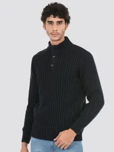 LONDON FOG Turtle Neck Ribbed Pullover