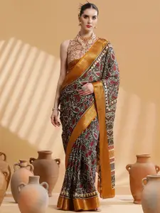 Sangria Printed Saree With Blouse Piece