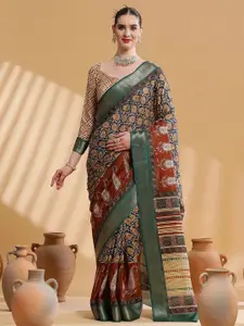 Sangria Printed Saree With Blouse Piece