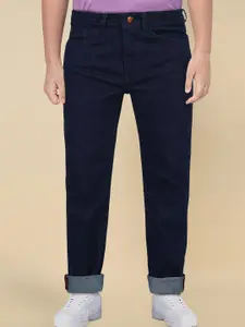 Allen Solly Junior Boys Slim Fit Mildly Distressed Heavy Fade Stretchable Jeans