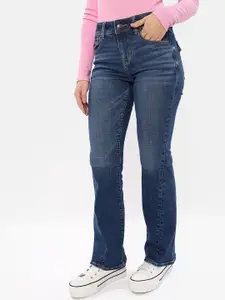 AMERICAN EAGLE OUTFITTERS Women Low Rise Light Fade Bootcut Stretchable Jeans