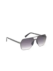 IDEE Men Grey Lens & Silver-Toned Round Sunglasses with UV Protected Lens