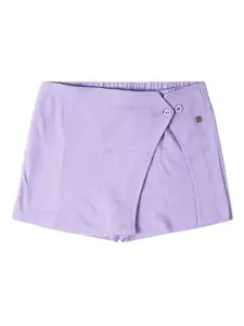 Allen Solly Junior Girls Mid-Rise Pure Cotton Regular Shorts