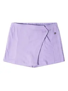 Allen Solly Junior Girls Mid-Rise Pure Cotton Regular Shorts