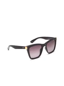 IDEE Women Grey Lens & Brown Round Sunglasses with UV Protected Lens
