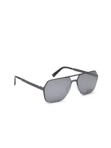 IDEE Men Grey Lens & Blue Round Sunglasses with UV Protected Lens