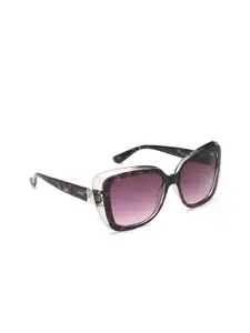 IDEE Women Purple Lens & Black Round Sunglasses with UV Protected Lens