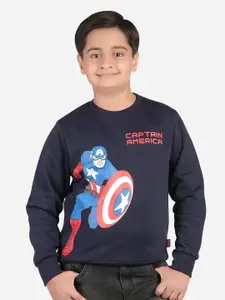 Bodycare Kids Boys Captain America Printed Sweatshirt