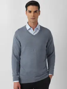 Van Heusen V-Neck Long Sleeves Pullover Sweater