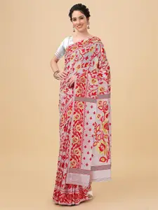 ANISSA SAREE Floral Woven Design Zari Designer Jamdani Saree