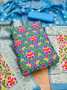 Panzora Ethnic Motifs Woven Design Unstitched Dress Material