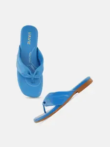 Lavie Women Blue Open Toe Flats
