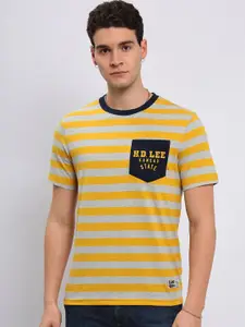 Lee Striped Slim Fit Pure Cotton T-shirt