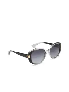IDEE Women Grey Lens & Gunmetal-Toned Round Sunglasses with UV Protected Lens