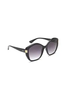 IDEE Women Grey Lens & Black Round Sunglasses with UV Protected Lens