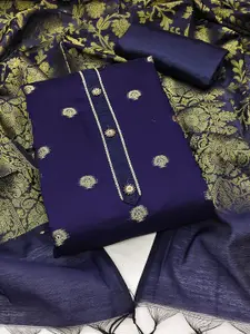 MANVAA Ethnic Motifs Woven Design Unstitched Dress Material