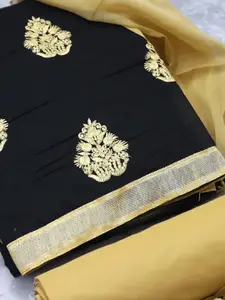 MANVAA Ethnic Motifs Embroidered Thread Work Detail Modal Cotton Unstitched Dress Material