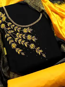 MANVAA Zardosi Unstitched Dress Material