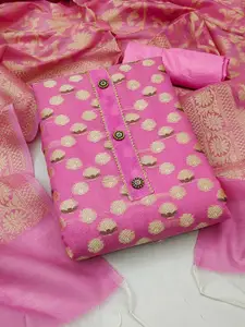 MANVAA Banarasi Jacquard Unstitched Dress Material