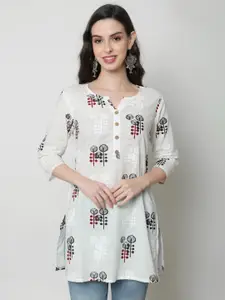 KALINI Ethnic Motifs Printed Pure Cotton Kurti
