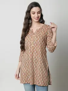 KALINI Ethnic Motifs Printed Pure Cotton Kurti