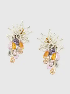 D'oro Multicoloured & White Drop Earrings