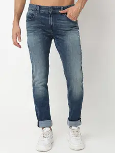 SPYKAR Men Slim Fit Low-Rise Heavy Fade Jeans
