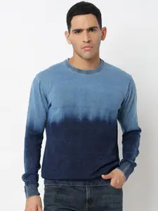 SPYKAR Tie & Dyed Cotton Sweatshirt