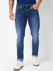 SPYKAR Men Slim Fit Low-Rise Heavy Fade Cotton Jeans