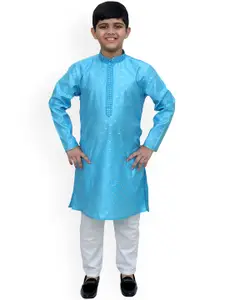BAESD Boys Floral Regular Kurta with Pyjamas