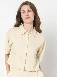Vero Moda Boxy Spread Collar Casual Shirt