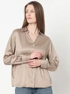 Vero Moda Women Brown Opaque Casual Shirt