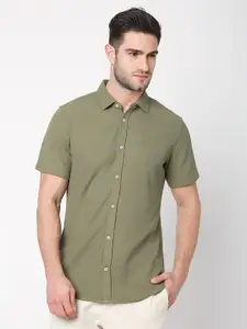 R&B Cotton Solid Casual Shirt