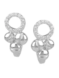Silverwala 925 Silver Zirconia Stone Contemporary Studs Earring