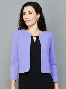 CODE by Lifestyle Women Lavender Long Sleeves Shrug
