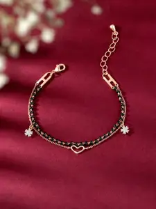 Peora Rose Gold Rose Gold-Plated Wraparound Bracelet