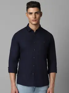 Louis Philippe Jeans Opaque Chest Pocket Spread Collar Cotton Slim Fit Casual Shirt