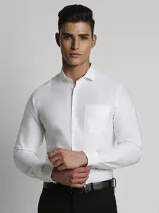Peter England Men White Slim Fit Formal Shirt