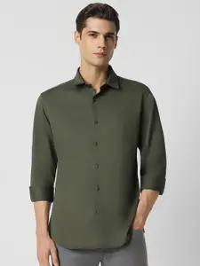 Van Heusen Sport Slim Fit Spread Collar Casual Shirt