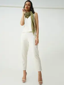 Saltpetre Organic Cotton V-Neck Top With Trousers Co-Ords