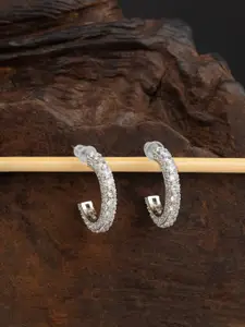 E2O Silver-Toned Hoop Earrings